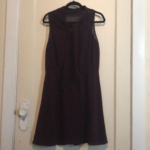 Dark purple sleeveless dress